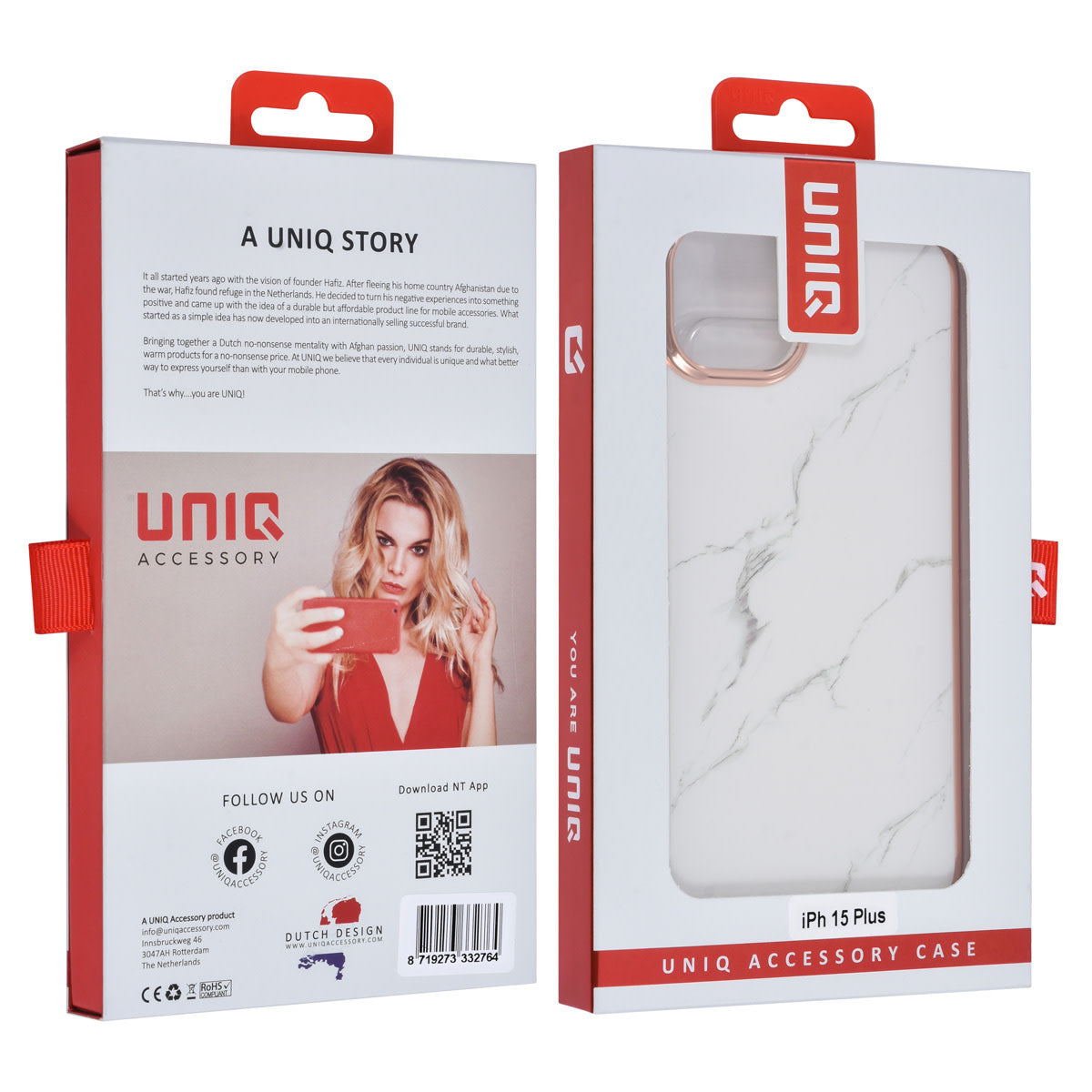 UNIQ Accessory iPhone 15 & 14 Plus TPU Back Cover - Marble