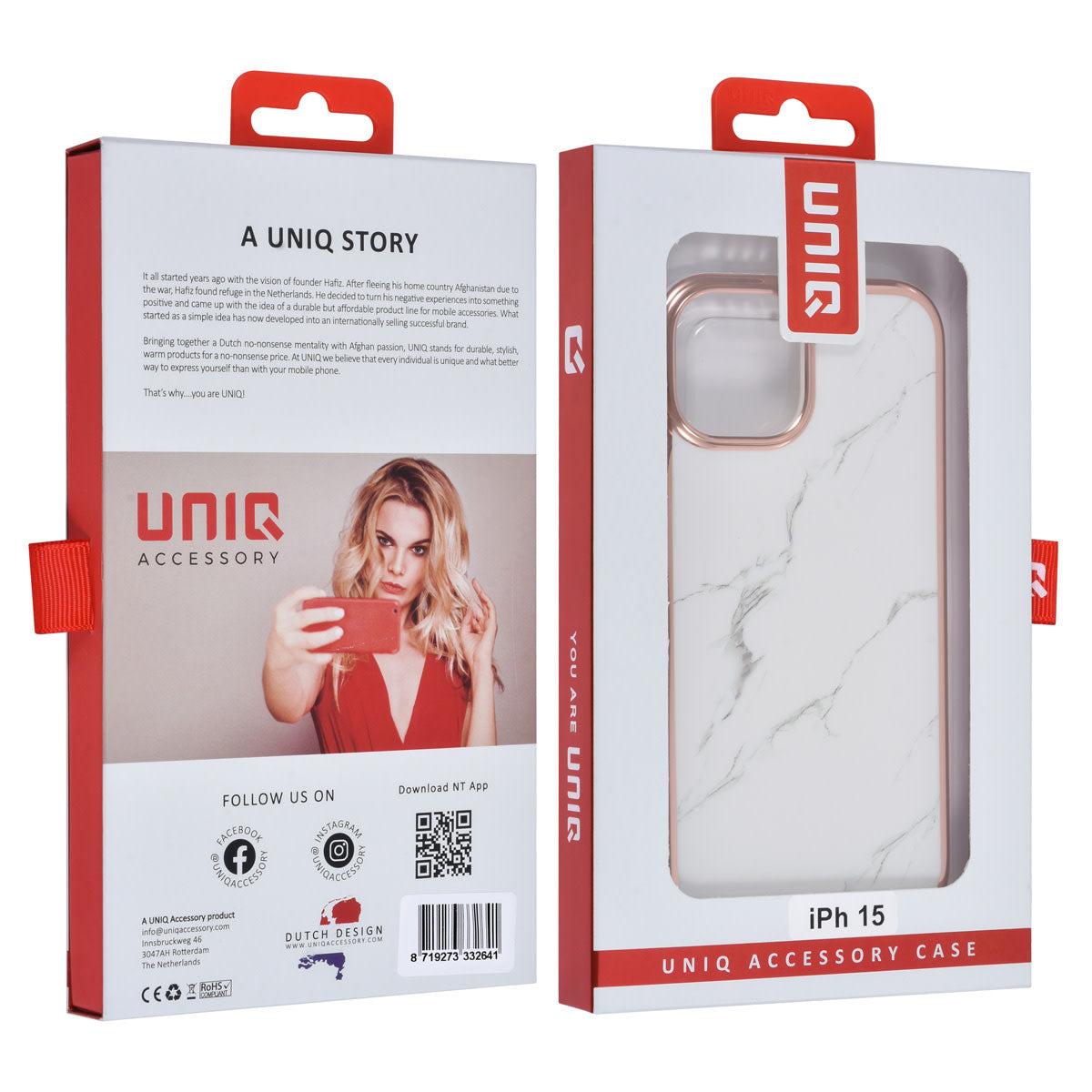 UNIQ Accessory iPhone 15 TPU Back Cover - Marble