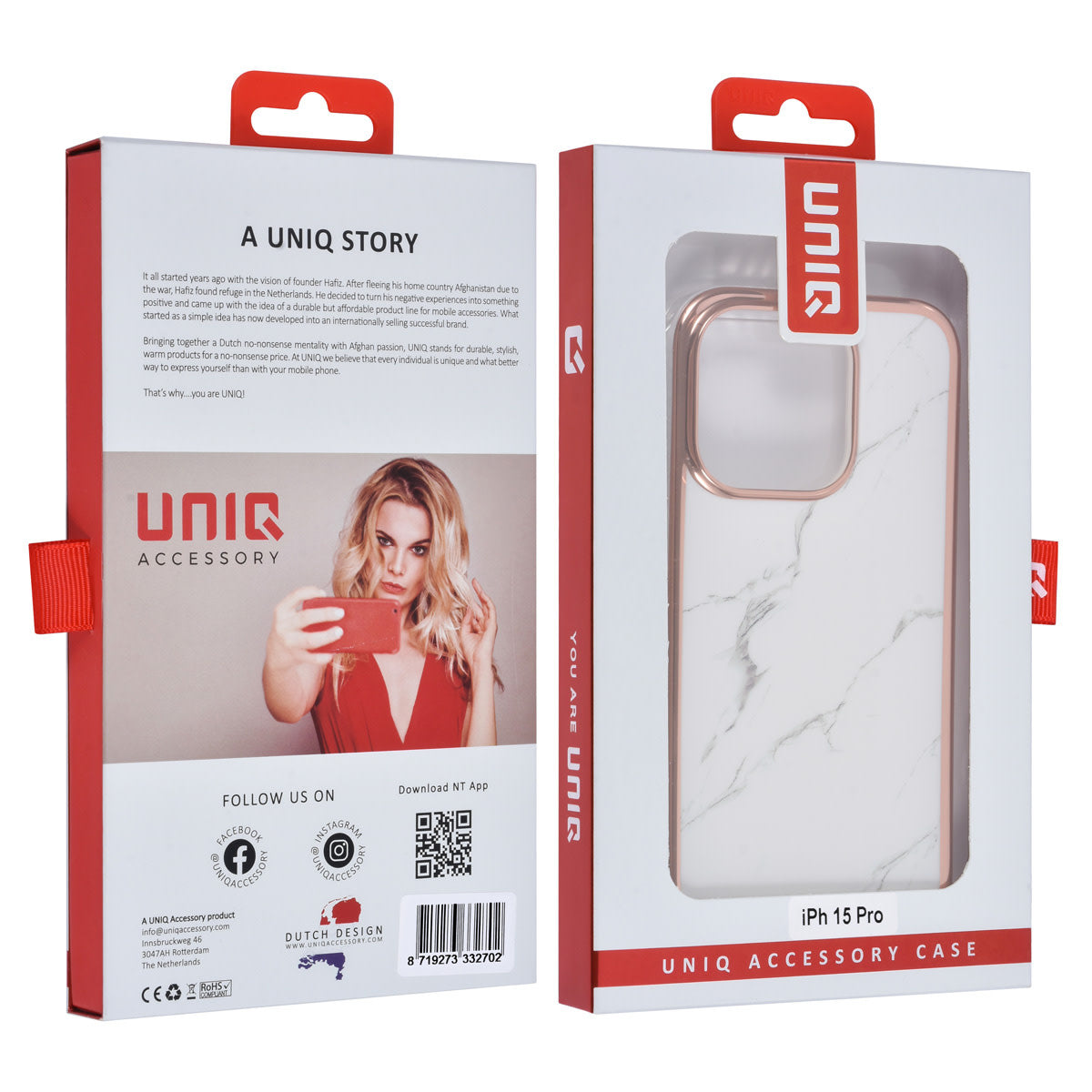 UNIQ Accessory iPhone 15 Pro TPU Back Cover - Marble