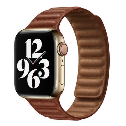 Mágneses bőrpánt Apple Watch szíj