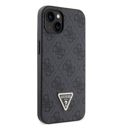 Guess iPhone 14 & 13 TPU Hardcase - 4G Logo - Strass - Black