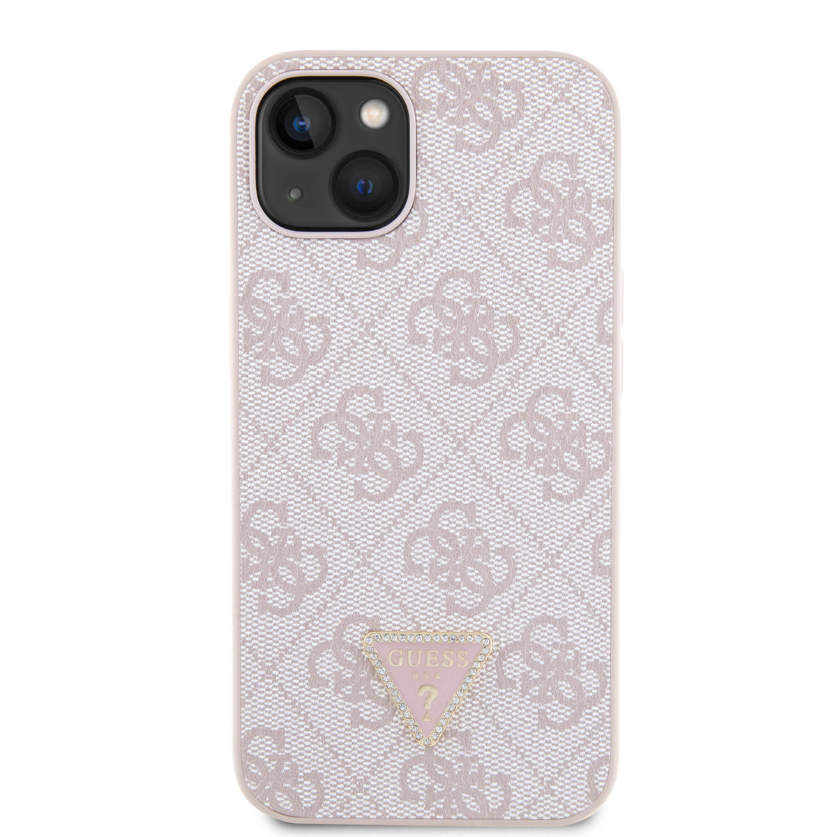 Guess iPhone 14 & 13 Hardcase - 4G Logo - Strass - Pink