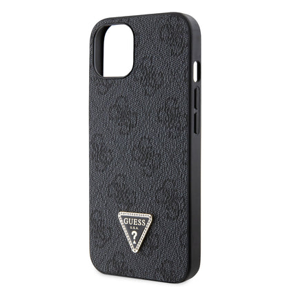 Guess iPhone 14 & 13 TPU Hardcase - 4G Logo - Strass - Black