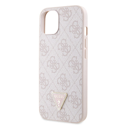 Guess iPhone 14 & 13 Hardcase - 4G Logo - Strass - Pink