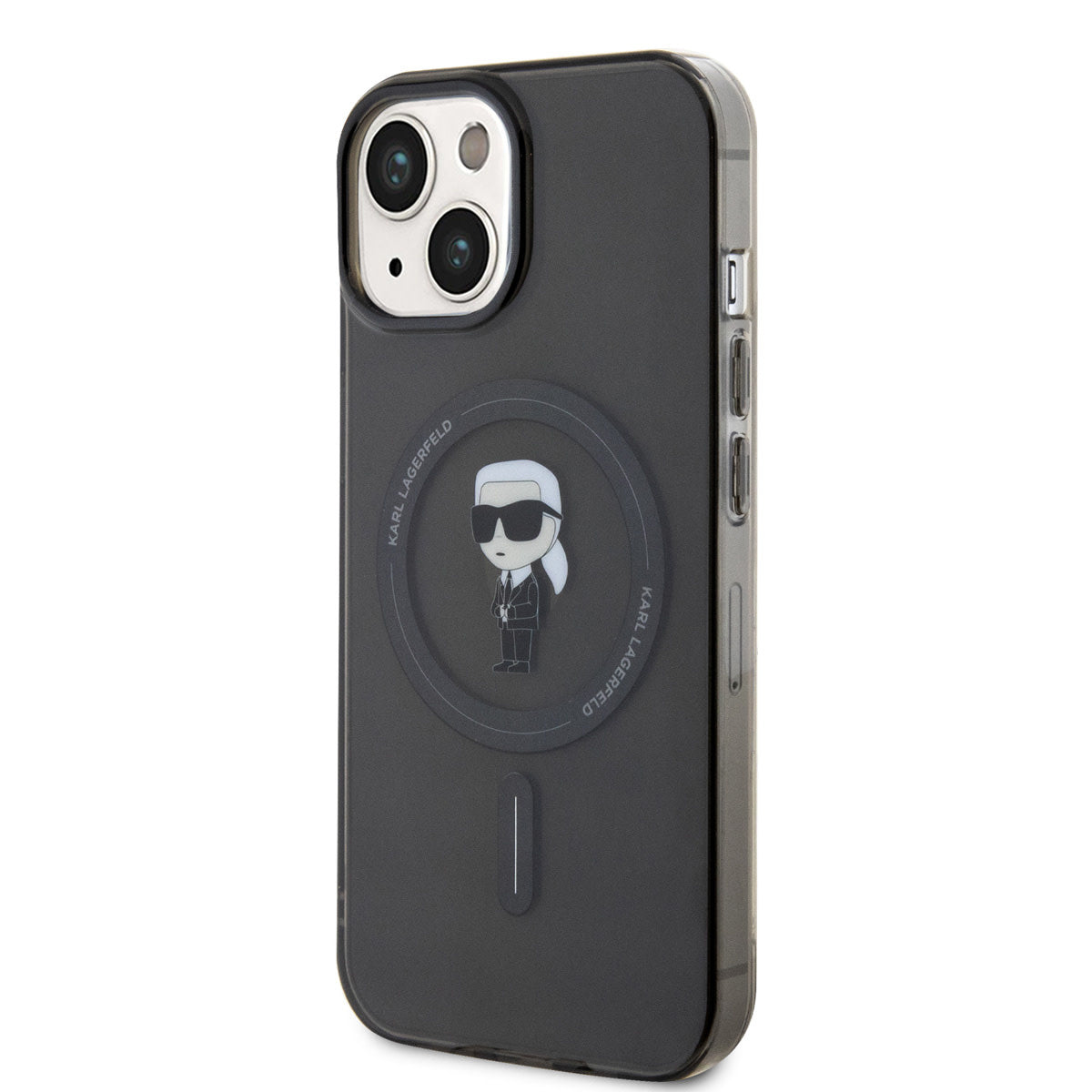 Karl Lagerfeld iPhone 15 Hardcase - Magsafe compatible - Ikonik - Black