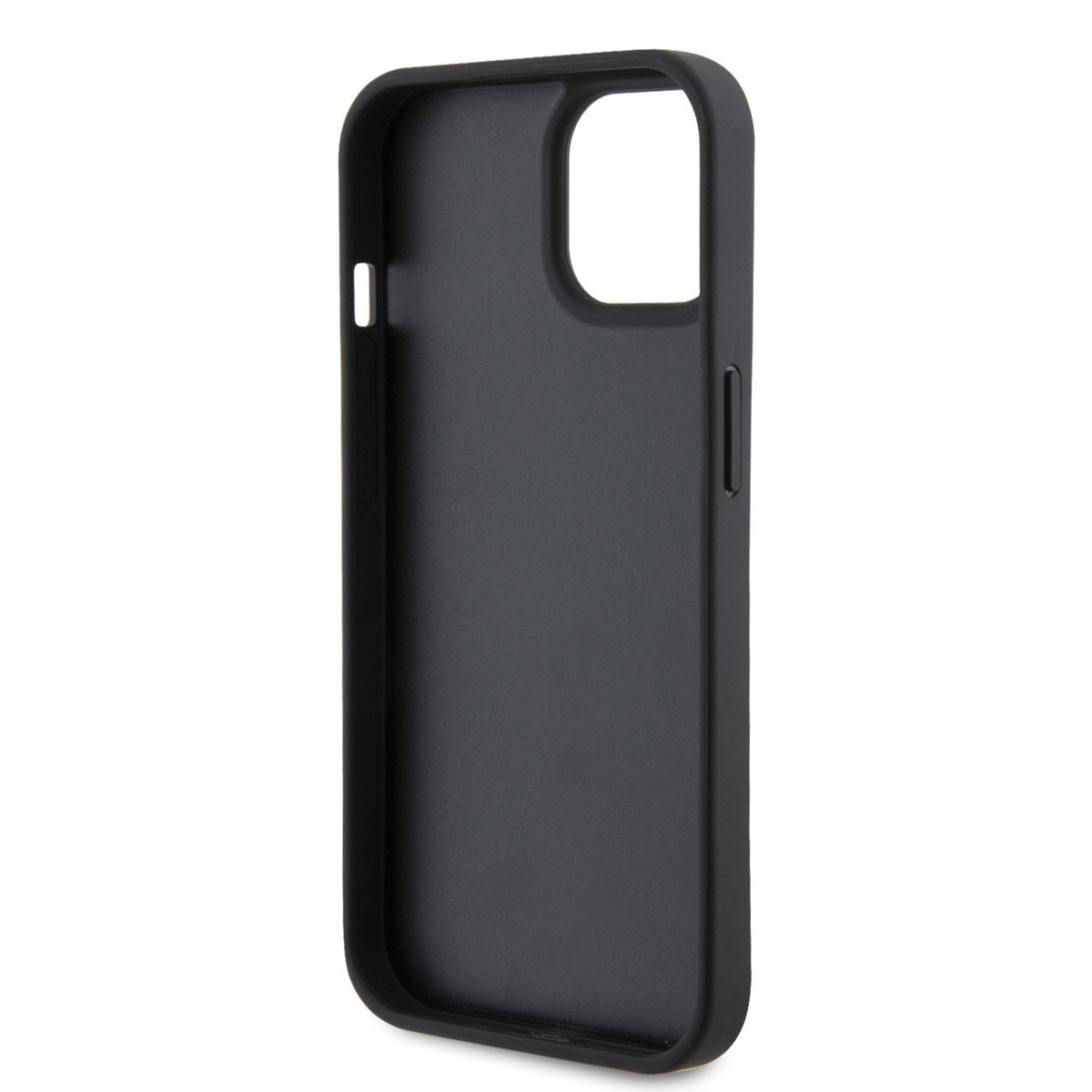 Karl Lagerfeld iPhone 15 TPU Hardcase - Hot Stamp - KL Metal Logo - Monogram - Black