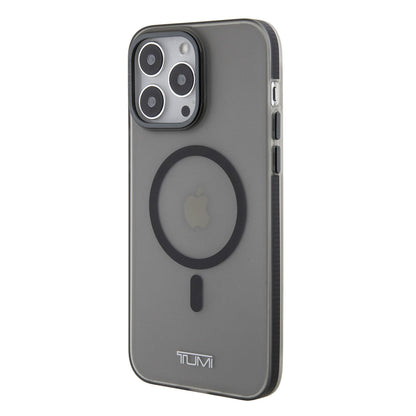 Tumi iPhone 15 Pro Max Back cover case - Frosted Magsafe transparent - Black
