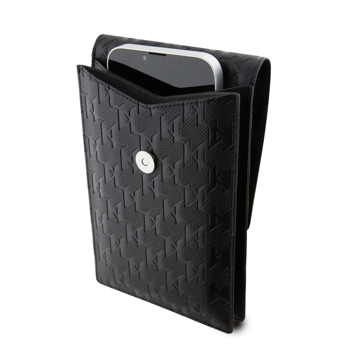 Karl Lagerfeld Universal phone pouch - Monogram - Choupette - Black
