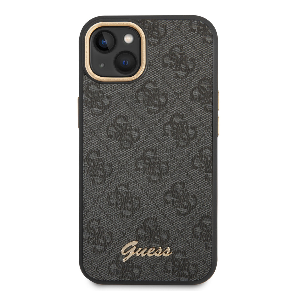 Guess iPhone 14 & 15 Plus Hardcase Backcover - 4G - Metal Buttons & Camera - Grey