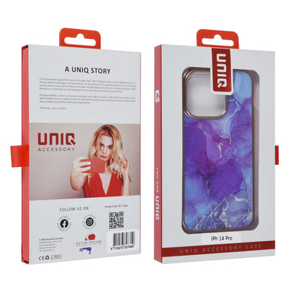 UNIQ Accessory UNIQ Accessory iPhone 14 Pro TPU Backcover - Marble Purple
