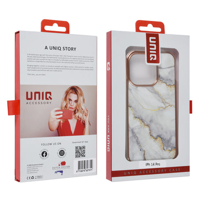 UNIQ Accessory UNIQ Accessory iPhone 14 Pro TPU Backcover - Marble White
