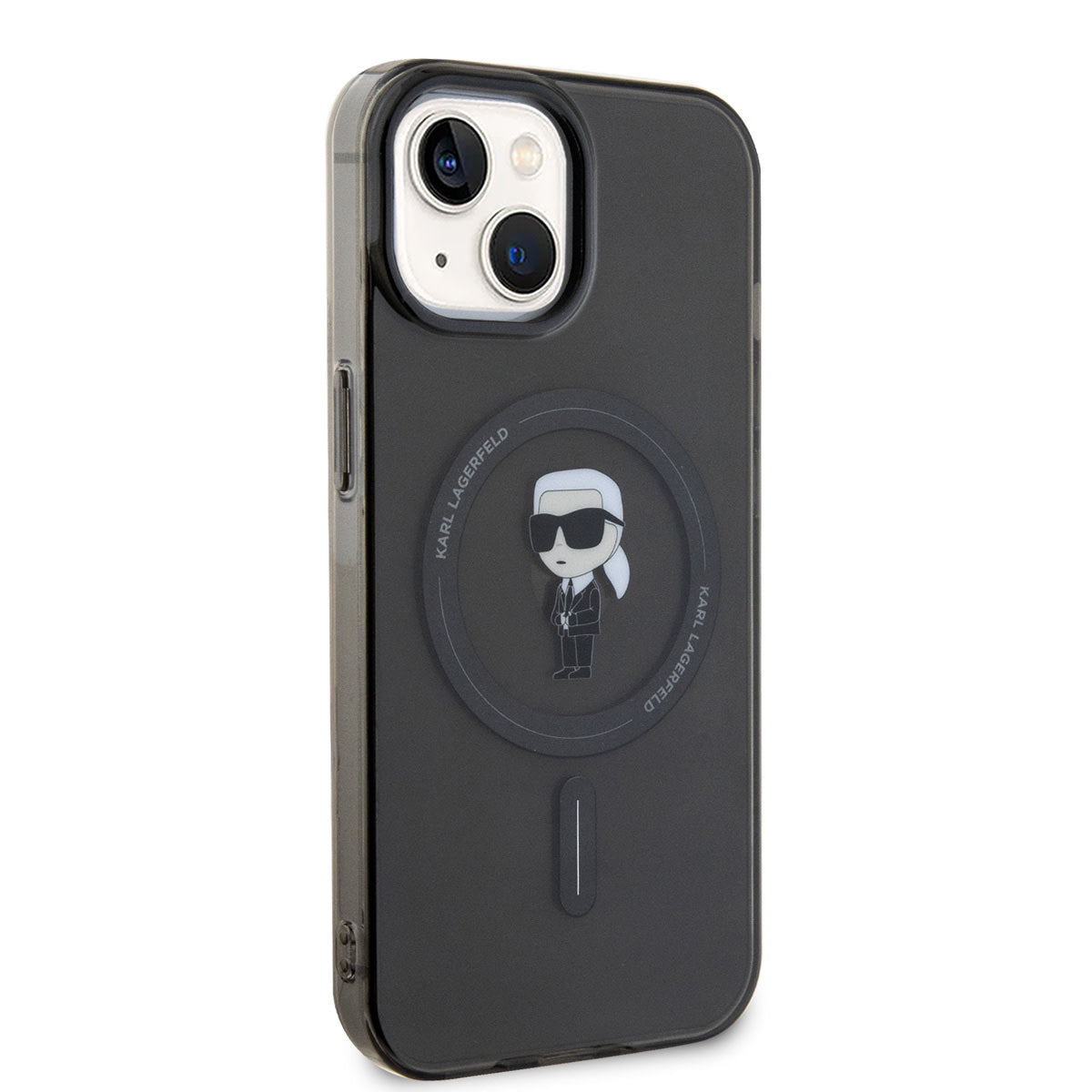 Karl Lagerfeld iPhone 15 Hardcase - Magsafe compatible - Ikonik - Black