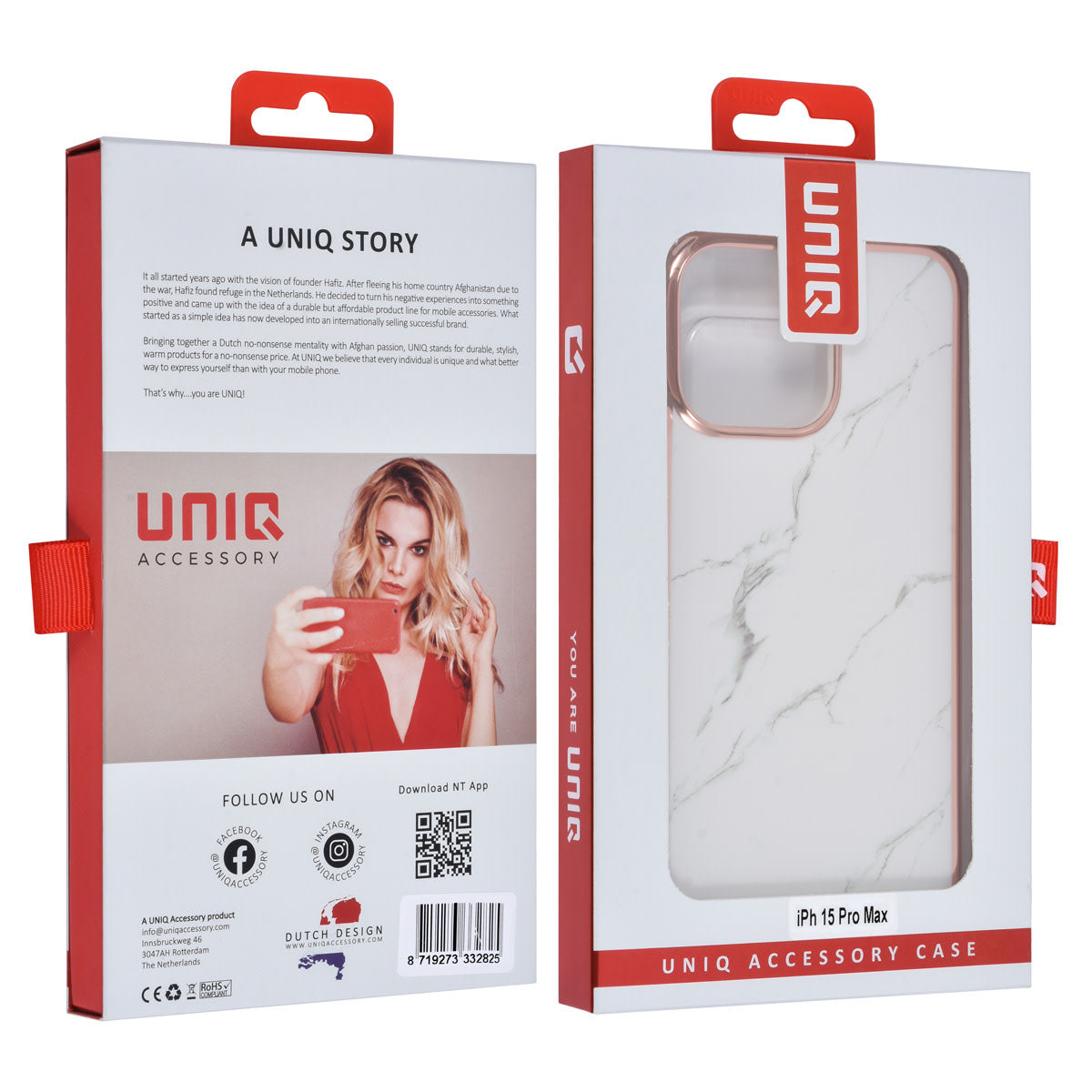UNIQ Accessory iPhone 15 Pro Max TPU Back Cover - Marble
