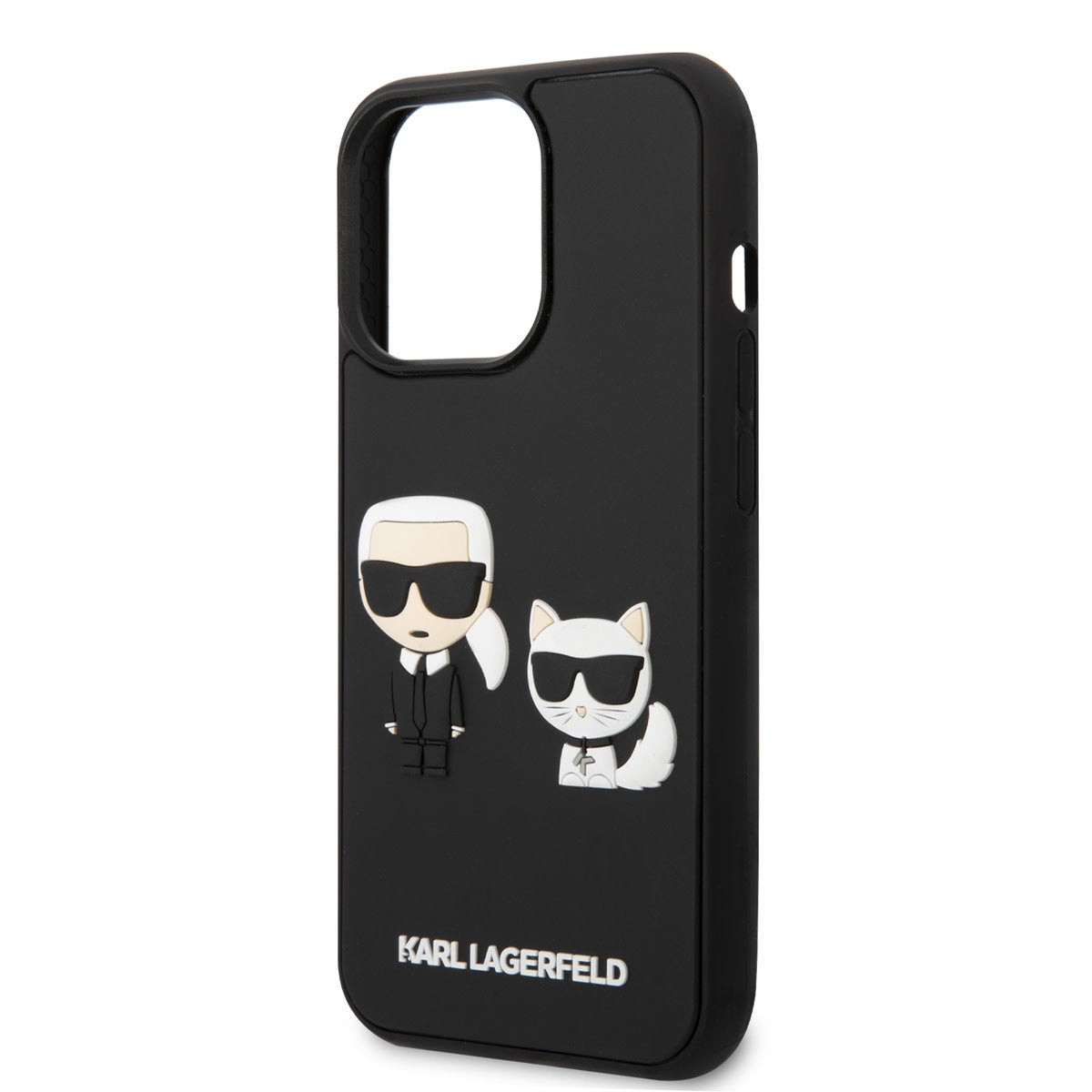 Karl Lagerfeld iPhone 14 Pro Hardcase Backcover - 3D Rubber K&C - Black
