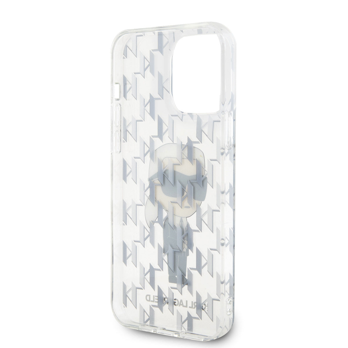 Karl Lagerfeld iPhone 15 Pro Max TPU Hardcase - Ikonik Monogram - Transparent