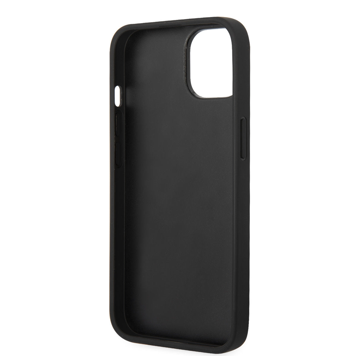 Karl Lagerfeld iPhone 14 & 13 Hardcase Backcover - Saffiano Leather - Metal Logo - Grey