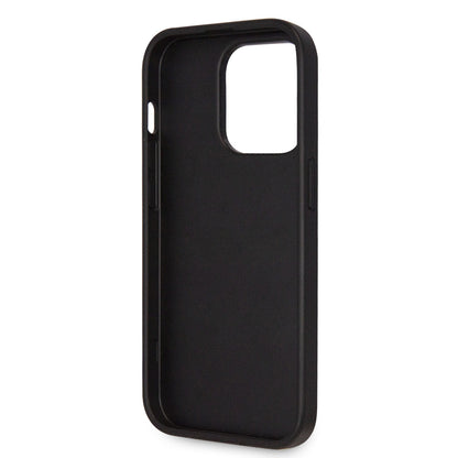 Guess iPhone 14 Pro Hardcase - 4G Logo - Strass - Black
