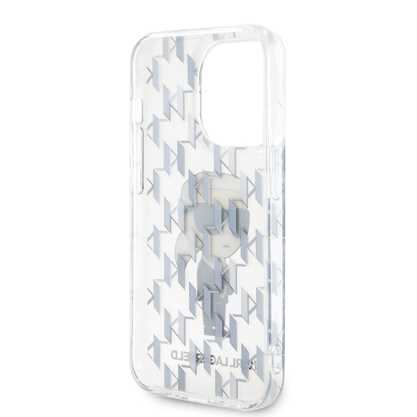 Karl Lagerfeld iPhone 15 Pro TPU Hardcase - Ikonik Monogram - Transparent
