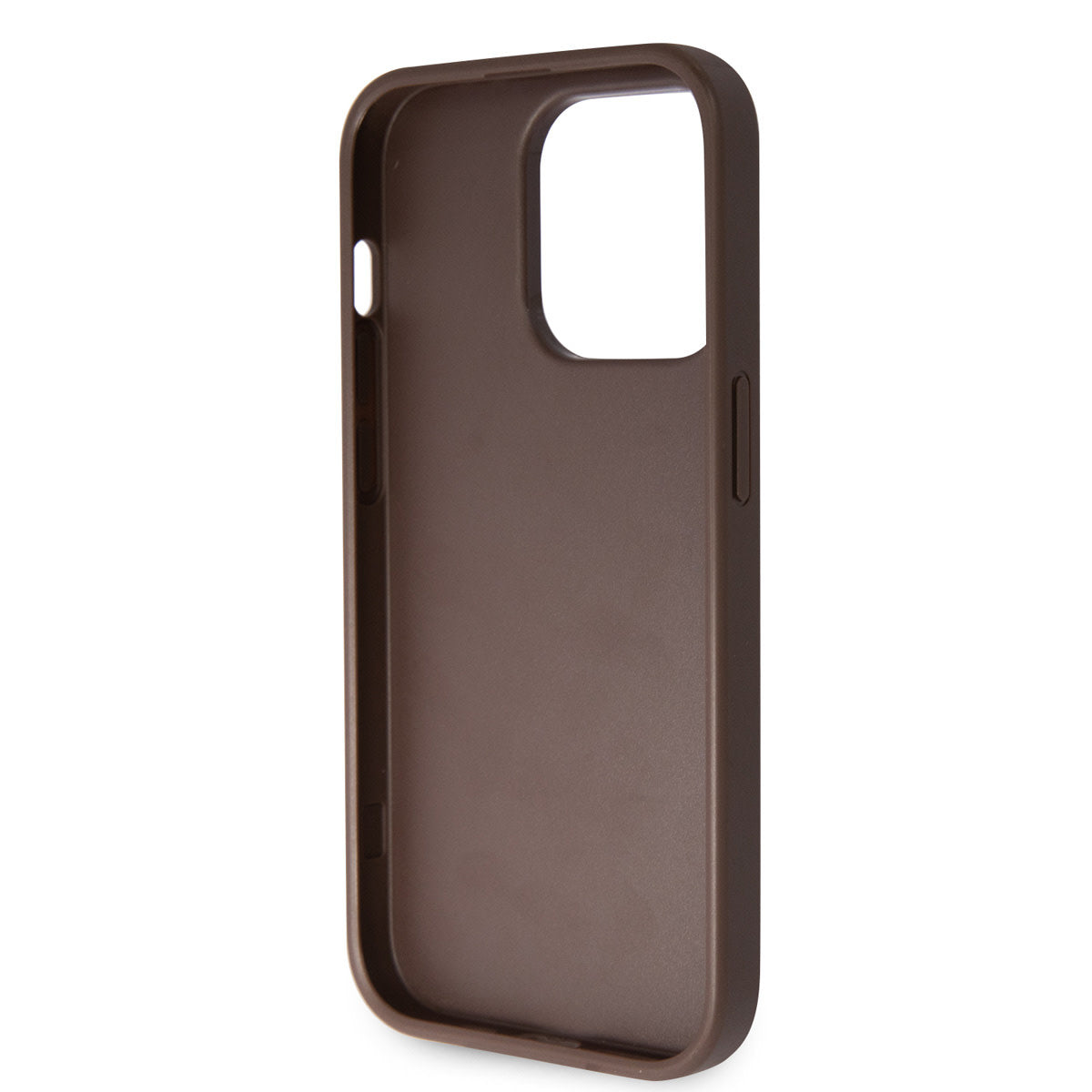Guess iPhone 14 Pro Hardcase - 4G Logo - Strass - Brown
