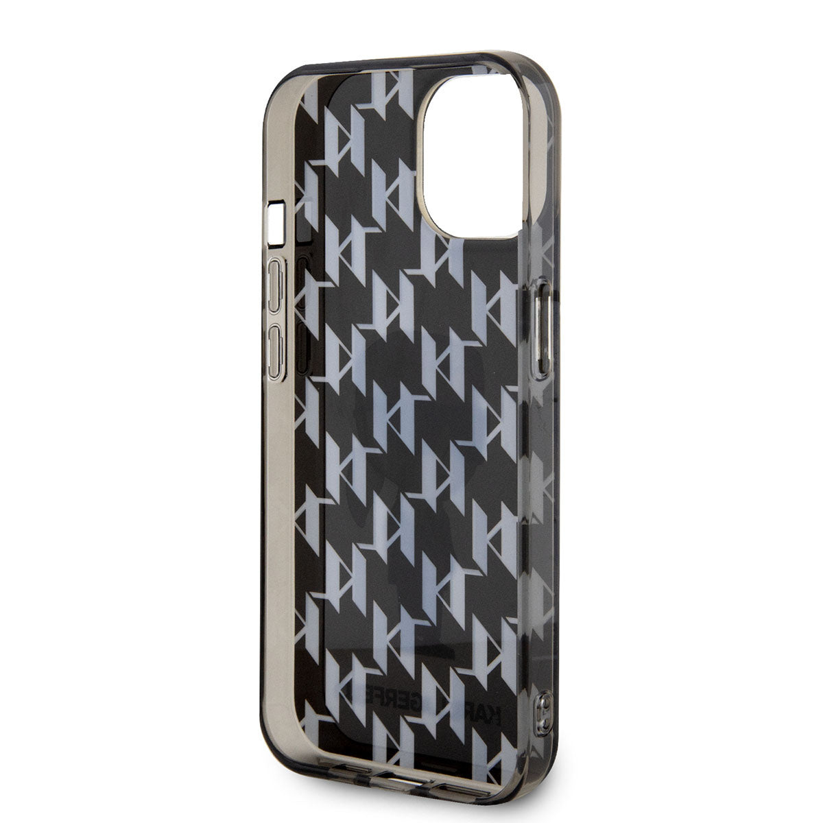 Karl Lagerfeld iPhone 15 Hardcase - Ikonik Monogram - Black