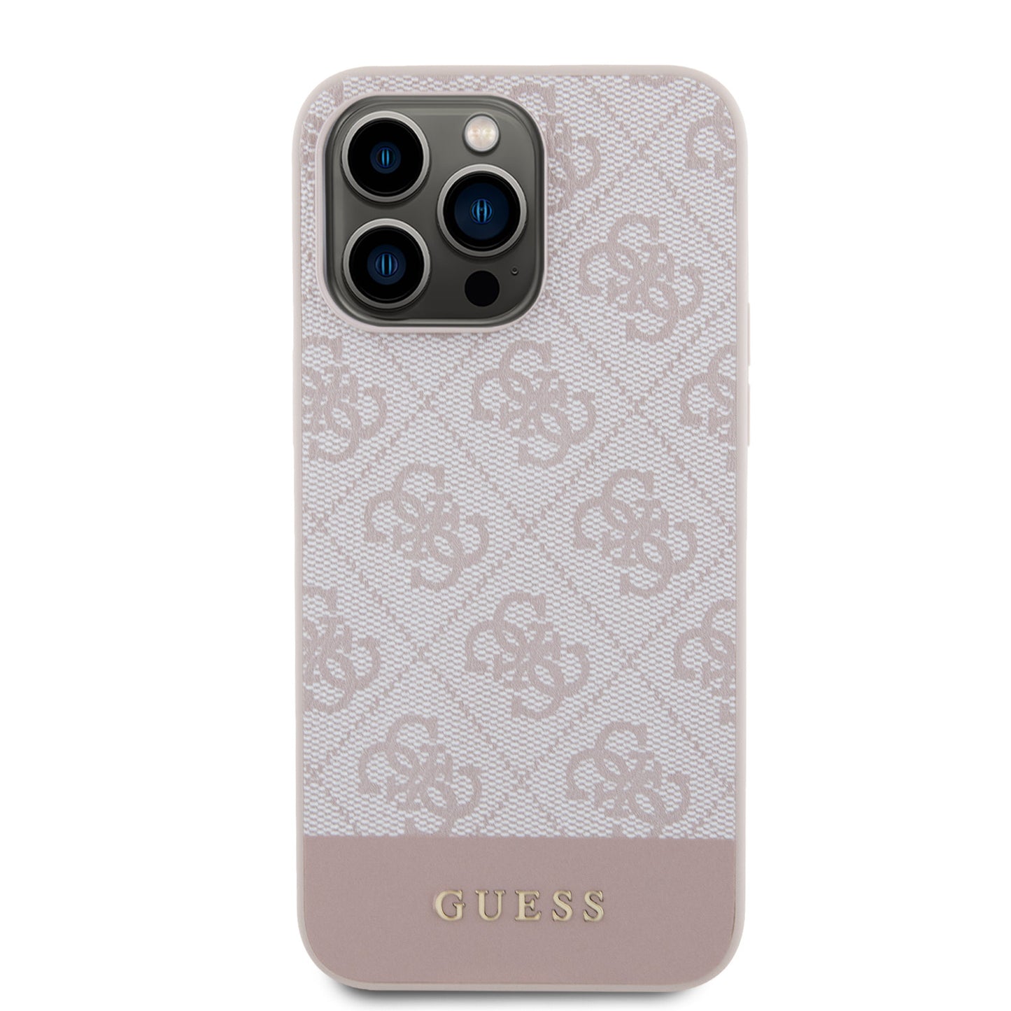 Guess iPhone 15 Pro Max Hardcase - Magsafe - 4G Pu Bottom - Pink