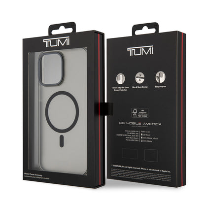 Tumi iPhone 15 Pro Max Back cover case - Frosted Magsafe transparent - Black