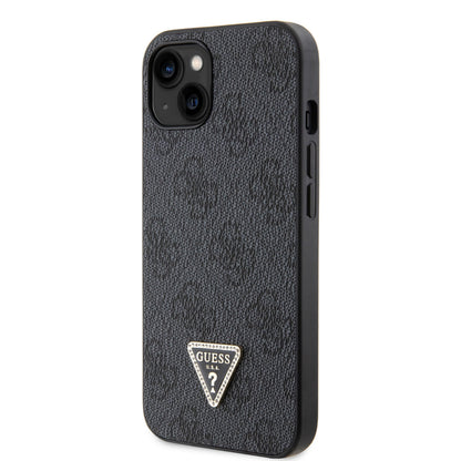 Guess iPhone 14 & 13 TPU Hardcase - 4G Logo - Strass - Black