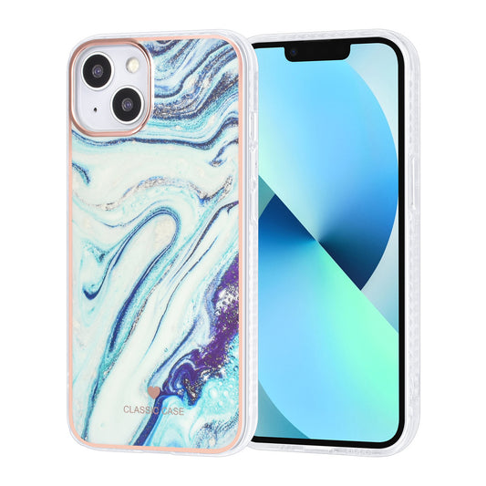 UNIQ Accessory iPhone 13 & 14 TPU Backcover - Marble Aquamarine