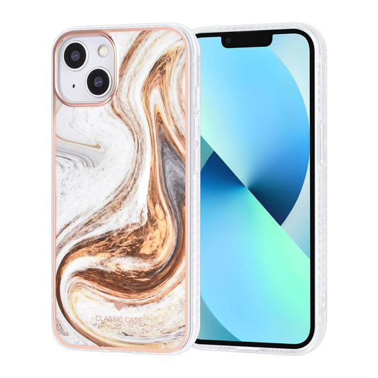 UNIQ Accessory iPhone 13 & 14 TPU Backcover - Marble Brown