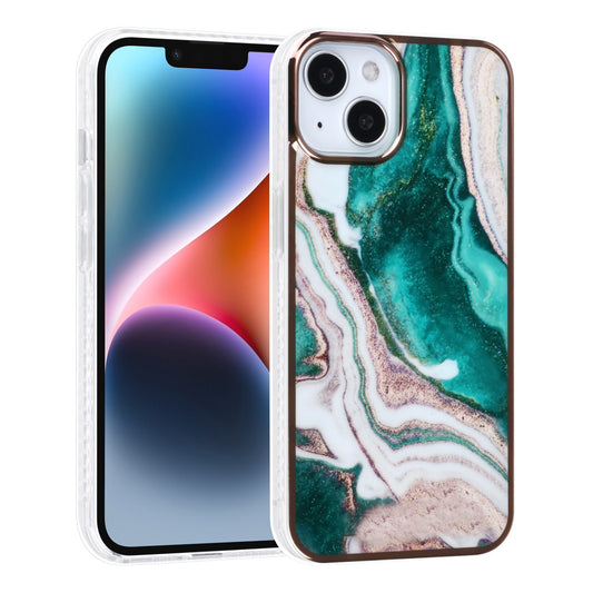 UNIQ Accessory iPhone 14 & 13 TPU Backcover - Marble Green