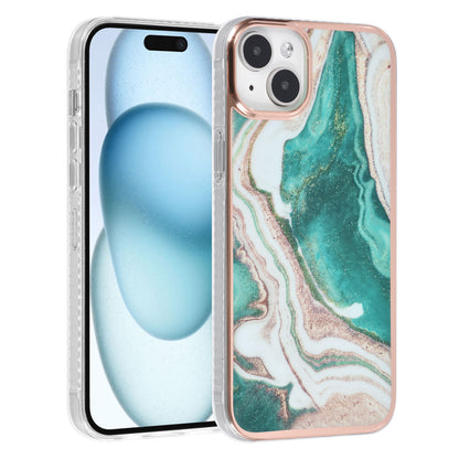 UNIQ Accessory iPhone 15 & 14 Plus TPU Back Cover - Marble Green