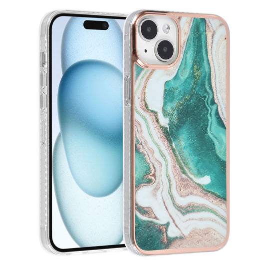 UNIQ Accessory iPhone 15 & 14 Plus TPU Back Cover - Marble Green