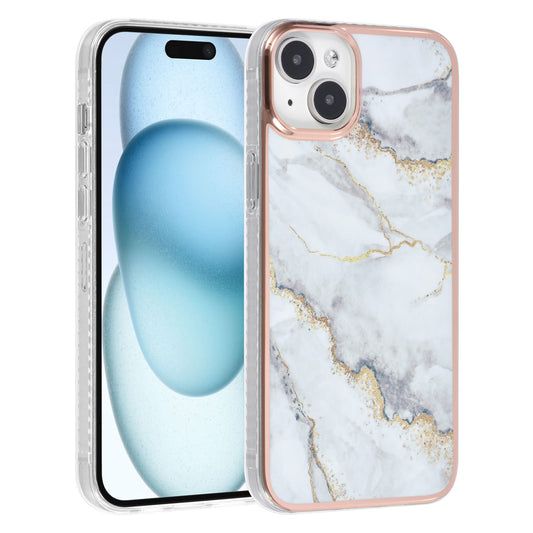 UNIQ Accessory iPhone 15 & 14 Plus TPU Back Cover - Marble White