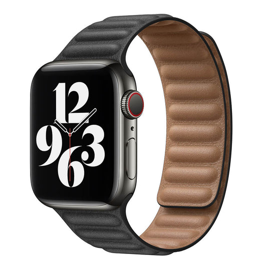 Mágneses bőrpánt Apple Watch szíj