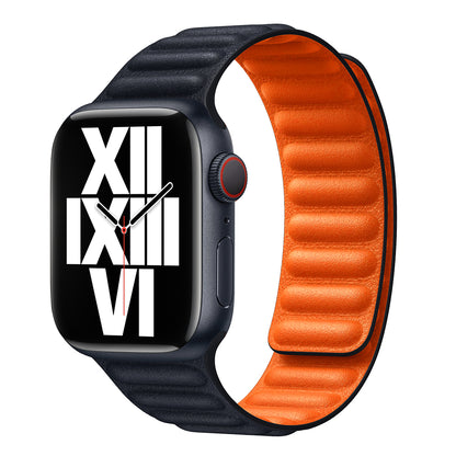 Mágneses bőrpánt Apple Watch szíj