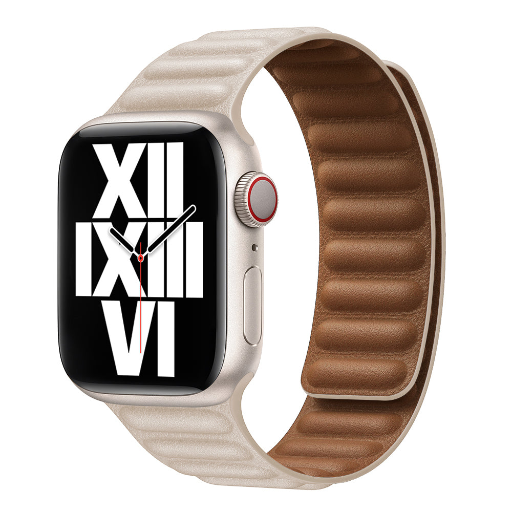 Mágneses bőrpánt Apple Watch szíj