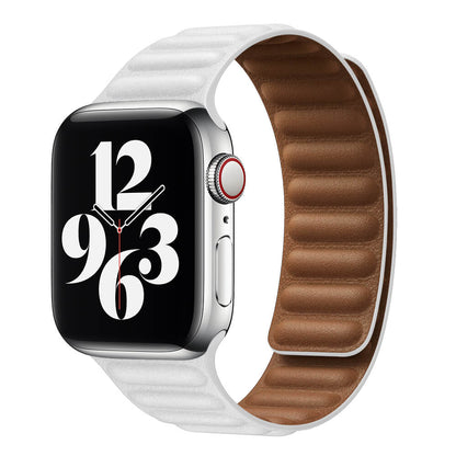 Mágneses bőrpánt Apple Watch szíj